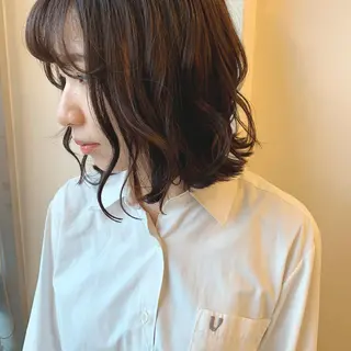 ショート カラー ボブウルフ／ボブ Satsuki【名駅のヘアスタイル