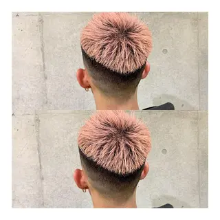 ショート カラー メンズ 🌈艶ハイトーン🌈 心を込めます🤝涼介のヘアスタイル