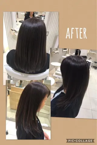 ロング かねやす ゆなのヘアスタイル