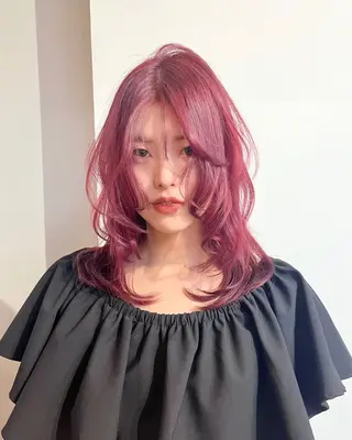 ミディアム カラー 🎀taro ブリーチなしカラーのヘアスタイル