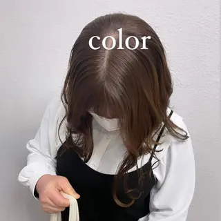 ミディアム カラー 🧸🎀ブリーチ 栄🎀🧸かのんのヘアスタイル