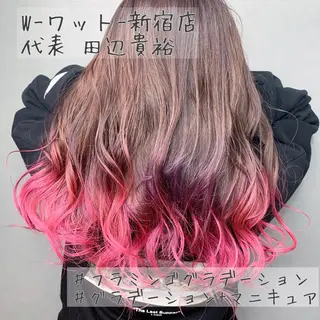 セミロング カラー パーマ ヘアアレンジ メンズ キッズ ネイル マツエク・マツパ 🫧代表/新宿駅近/ 限定価格🫧田辺貴裕のヘアスタイル