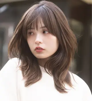 セミロング Lino kichijoji所属・💎似合わせのプロ /透明感カラー/杉原のヘアスタイル