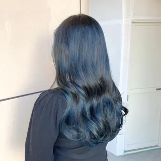 セミロング カラー JYUNESU表参道所属・韓国ヘア🇰🇷🎀 透明感カラーのヘアスタイル