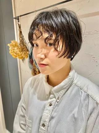 ショート パーマ パーマ特化 フシキサトシのヘアスタイル