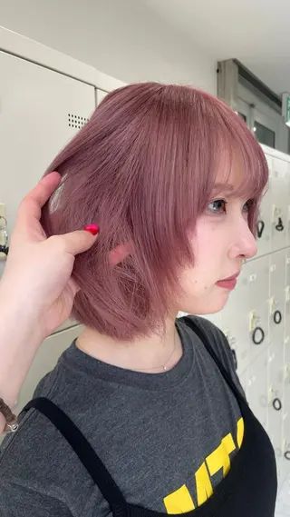 カラー Mayu/ブリーチ/ 抜け感hairのヘアスタイル