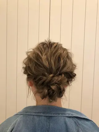 ミディアム ヘアアレンジ KANAMI日暮里 韓国ヘア・メイクのヘアスタイル