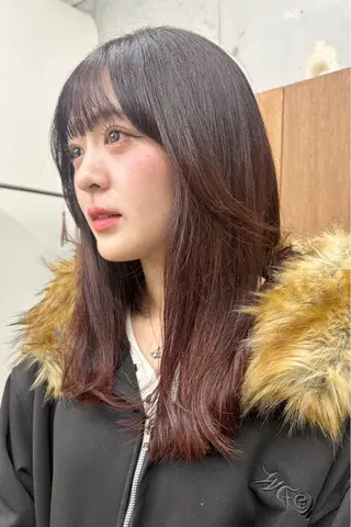 セミロング momoa/名古屋 /透明感カラーのヘアスタイル