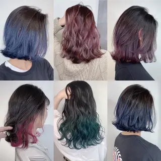 ミディアム カラー パーマ ヘアアレンジ メンズ キッズ ネイル マツエク・マツパ レイヤー／顔周り 韓国ヘア森田和貴のヘアスタイル