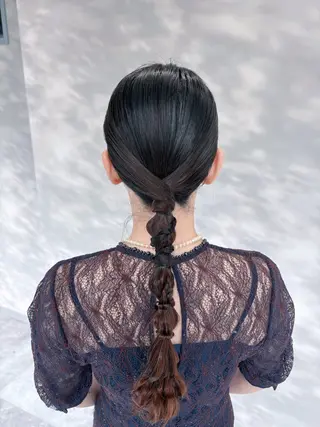 ロング ヘアアレンジ Maho ブリーチモデル募集中のヘアスタイル