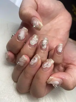 ショート ネイル 山崎 怜のネイルデザイン
