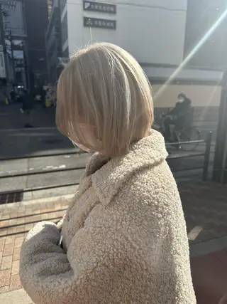 ショート カラー パーマ ヘアアレンジ メンズ キッズ ネイル マツエク・マツパ アイブロウ 韓国ボブ/髪質改善 ニュアンス特化RYOのヘアスタイル