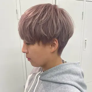 ショート カラー 奥山義進/ハイトーン /バレイヤージュのヘアスタイル