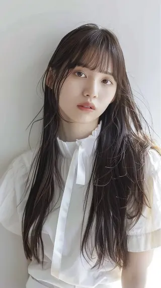 セミロング RYONA/大阪/ 韓国風レイヤー🎀のヘアスタイル