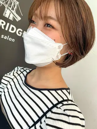 ショート カラー tablier所属・tablier 熊谷日菜子のヘアスタイル