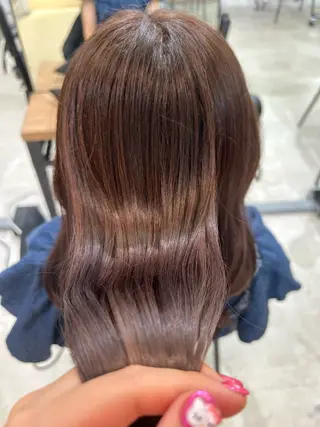 ミディアム 縮毛矯正支持率N O.1あおい🕊️✨のヘアスタイル