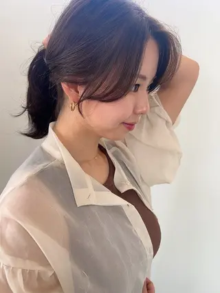 セミロング vince. moekoのヘアスタイル