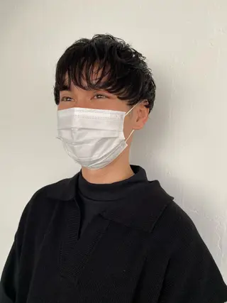 パーマ メンズ パーマ、髪質改善 菊地美月のヘアスタイル