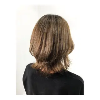 ミディアム カラー YUIMARL なつきのヘアスタイル