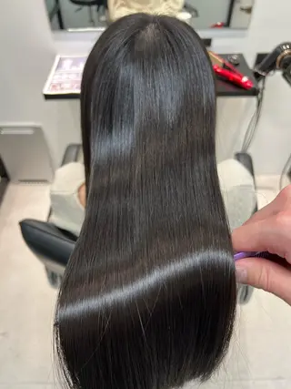 ロング 髪質改善/縮毛矯正 艶カラー/珠聡のヘアスタイル