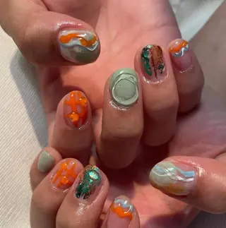 ネイル ゆびノさき茨木店 ニュアンス/アートのネイルデザイン