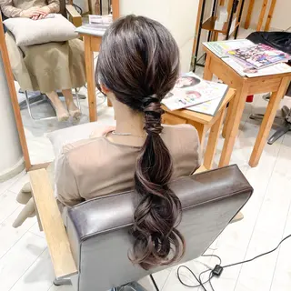 ヘアアレンジ アレンジ🎀ツヤ髪✨ 北野亜優実🌱のヘアスタイル