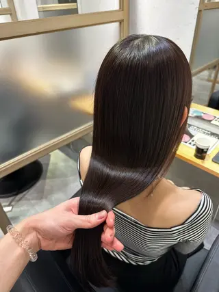 ロング JOS所属・上野ハイトーン/デ ザイン✂︎touiのヘアスタイル