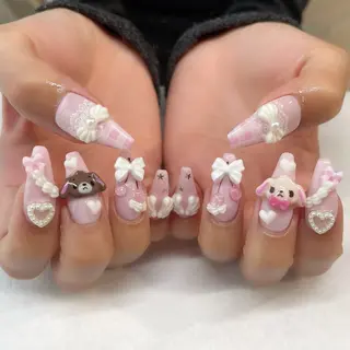 ネイル 💎🐰 saki. m 🐰💎のネイルデザイン