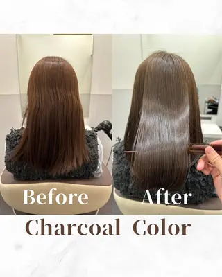 セミロング カラー 【レイヤー/韓国風 /髪質改善】RINのヘアスタイル