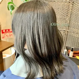 ミディアム カラー LUCIA所属・透明感カラー/ブリー チ無し/瀧田恭平のヘアスタイル