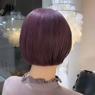 ショート カラー 濱本 新奈 / 髪質改善パーマのヘアスタイル