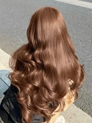 ロング カラー ヘアアレンジ 🤍透明感カラー🤍 韓国ヘア🇰🇷のヘアスタイル