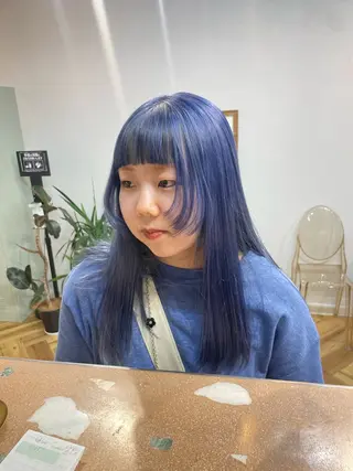 ロング カラー lani hair salon所属・SHOTO ハイトー ン/デザインカラーのヘアスタイル