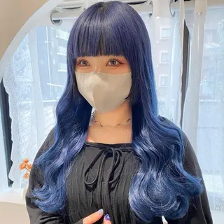 ロング カラー ORIKA 美容室のヘアスタイル