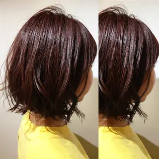 ミディアム カラー box mico. mutsumiのヘアスタイル