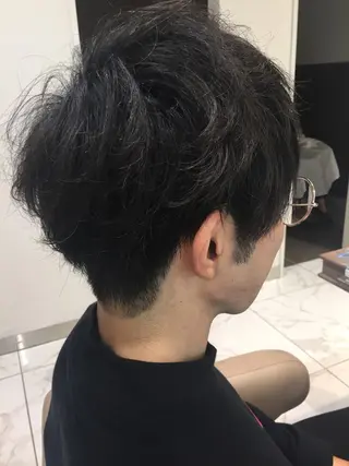 パーマ メンズ 赤阪 優奈のヘアスタイル