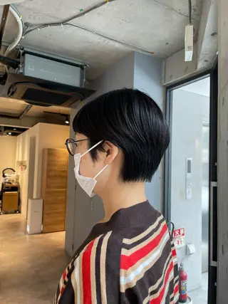 ショート 葉月/ボブ/ 透明感カラー／中目黒のヘアスタイル