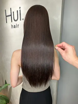 セミロング 天神橋筋 髪質改善 縮毛矯正 中川将彰のヘアスタイル