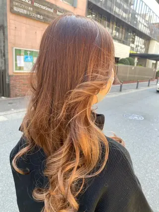 セミロング カラー miel hair 新宿店 【ミエル ヘアー】所属・新宿西口から徒歩5分 石橋卓典のヘアスタイル