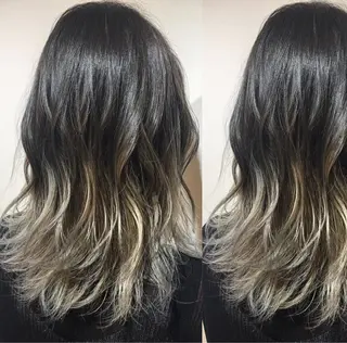 セミロング カラー box mico. mutsumiのヘアスタイル