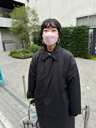 パーマ パーマ/透明感カラー /ボブ/吉田一生のヘアスタイル