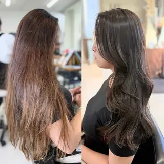 ロング 山崎結菜 🫧透明感カラーのヘアスタイル