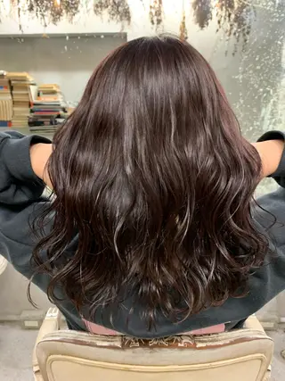 セミロング 似合わせカラー🫶 小川千波のヘアスタイル