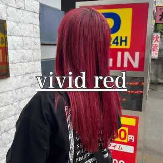 ロング カラー ブリーチ/暖色カラー 宮城陽日のヘアスタイル