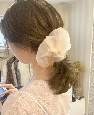 ミディアム カラー mizu kiのヘアスタイル