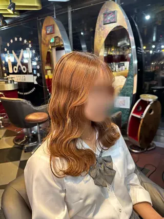 ミディアム カット/ピンク/ ラベンダー/長谷恵花のヘアスタイル