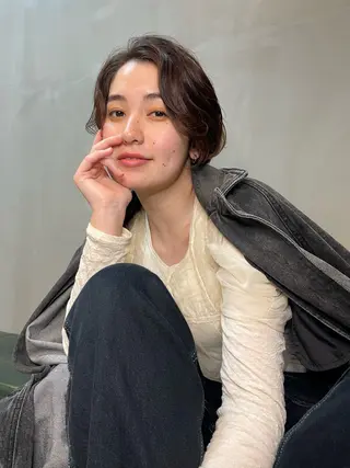 ショート カラー ショート/ボブ専門 宮脇美奈/南船場のヘアスタイル