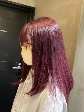 ロング カラー デザインカラー❤︎ イシイレイのヘアスタイル