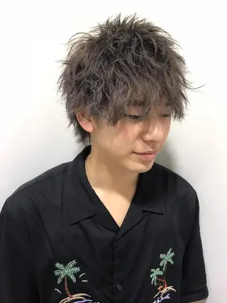 ショート カラー ヘアアレンジ メンズ 🧶ブリーチカラー TERU🧶のヘアスタイル