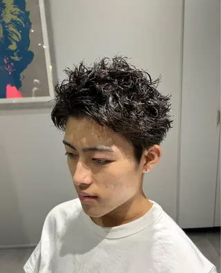 ショート メンズパーマ/メンズ カット/伊藤　げんのヘアスタイル